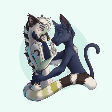 . • Lucifer and Shinshay • . . • Lucifer and Shinshay • .