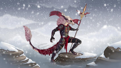 Big illustration I made for a Secret Santa in a Facebook's group !